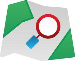 Search Map Vector Icon Design