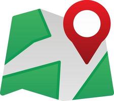 Paper Map Vector Icon Design