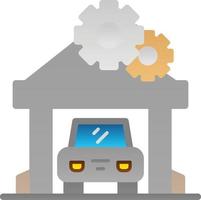 Car Repair Shop Vector Icon Design