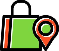 Shopping Destination Vector Icon Design