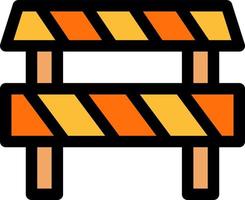 Road Obstruction Vector Icon Design