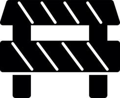 Road Obstruction Vector Icon Design