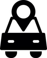 Car Location Vector Icon Design