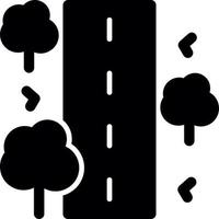 Unsealed Road Vector Icon Design