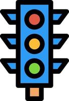 Traffic Light Vector Icon Design