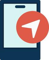 Navigation App Vector Icon Design