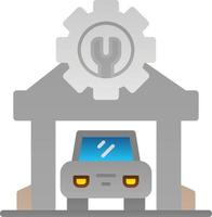 Mechanic Shop Vector Icon Design