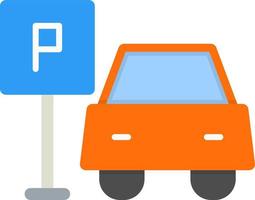 Car Park Vector Icon Design