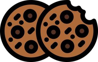 diseño de icono de vector de galletas