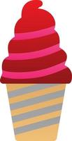 Ice Cream Cup Vector Icon Design