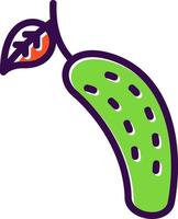 Cucumber Vector Icon Design