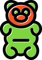 Gummy Bear Vector Icon Design