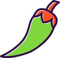 diseño de icono de vector de pimiento picante