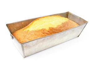 cake on metal pan photo