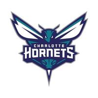 logotipo de charlotte hornets sobre fondo transparente vector