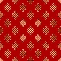 Seamless vector pattern of Chinese symbol for printing and wrapping