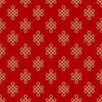 Seamless vector pattern of Chinese symbol for printing and wrapping