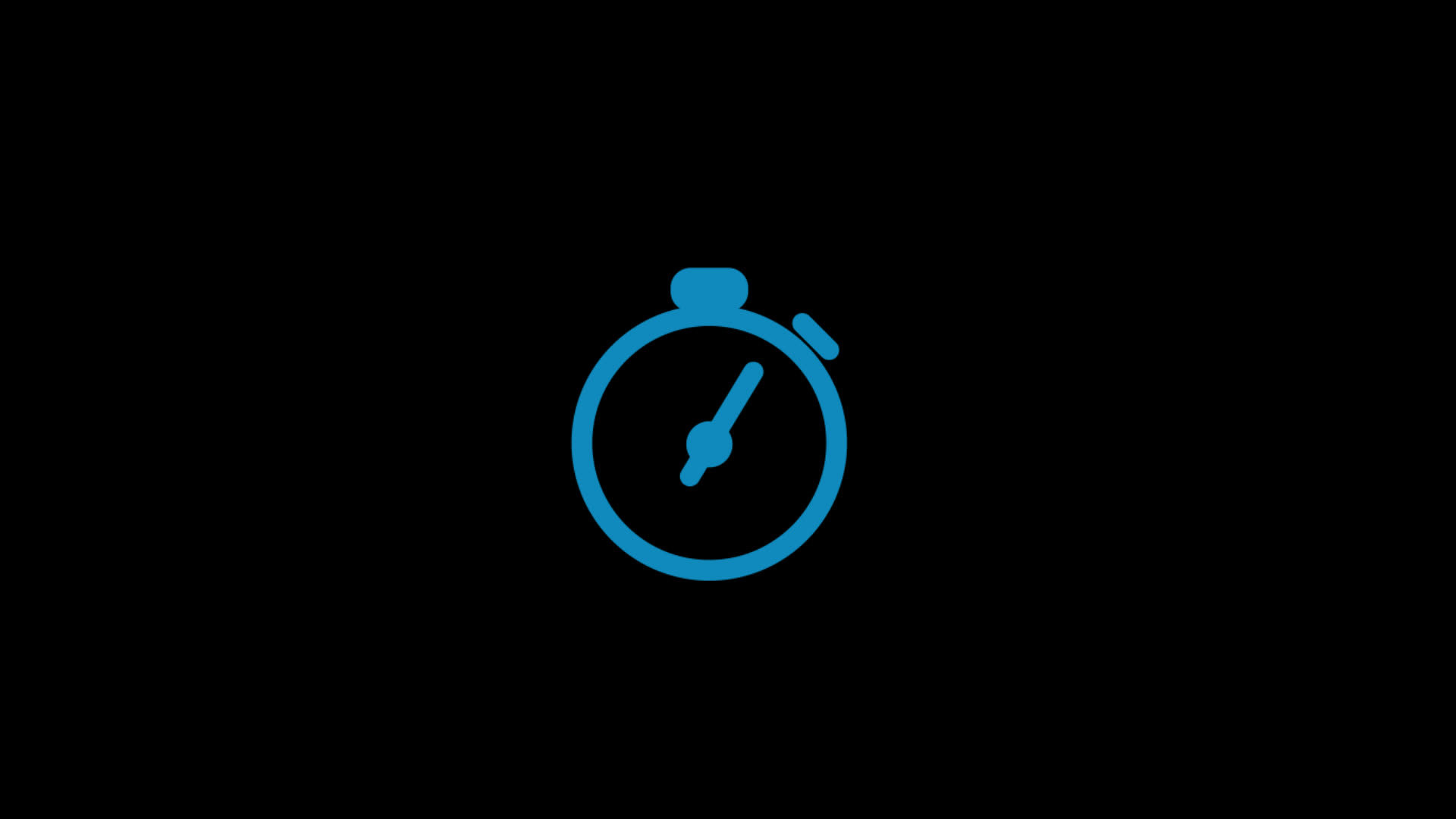 stopwatch Animated Icon Isolated on Transparent Background. HD Video