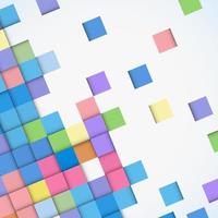 Abstract geometric mosaic background made of colorful square, vector design pattern texture