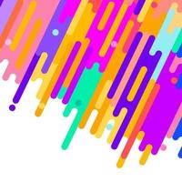 Abstract vector background with bright colorful lines and circles.