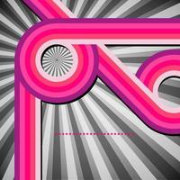 Abstract design70s retro lines and rays background, vector. vector