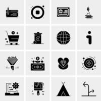 16 Universal Business Icons Vector Creative Icon Illustration to use in web and Mobile Related project