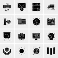 16 Universal Business Icons Vector Creative Icon Illustration to use in web and Mobile Related project