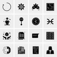 16 Universal Business Icons Vector Creative Icon Illustration to use in web and Mobile Related project