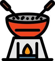 diseño de icono de vector de fondue