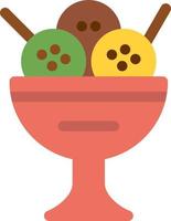 Icecream Bowl Vector Icon Design