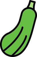 Zucchini Vector Icon Design