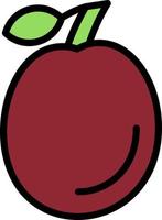 Plum Vector Icon Design