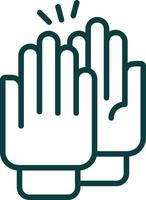 High Five Vector Icon Design