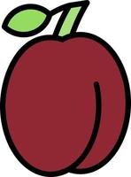 Plum Vector Icon Design