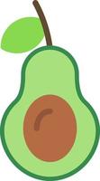 diseño de icono de vector de aguacate