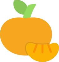 diseño de icono de vector de mandarina