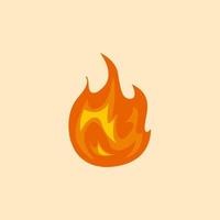 cartoon fire Vector Icon Illustration. resource Icon Concept Isolated Premium Vector. Flat Cartoon Style Free Vector