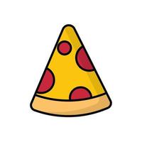 rebanada de pizza comida italiana favorita ilustración vectorial libre concepto de comida vector