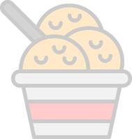 Ice Cream Vector Icon Design