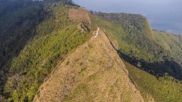 Aerial view of Chee Dao hill Chiang Rai Thailand photo