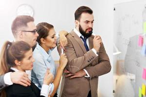 Business people working in team photo