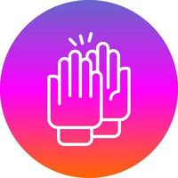 High Five Vector Icon Design