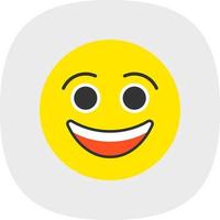 Smiling Face Vector Icon Design