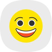 Smiling Face Vector Icon Design