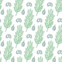 Pattern with olive branches. Retro decorative texture background for textile,paper,labels and etc. Vector