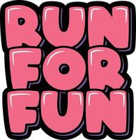 Run For Fun vector