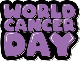 dia mundial del cancer vector