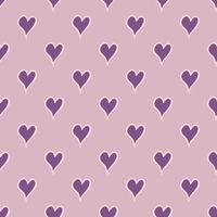 Seamless pattern with hand-drawn hearts in boho style. Vector romantic background. Great for fabric, textile, apparel.