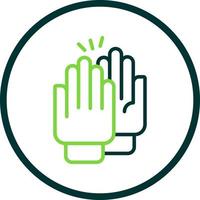 High Five Vector Icon Design