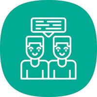 Conversation Vector Icon Design